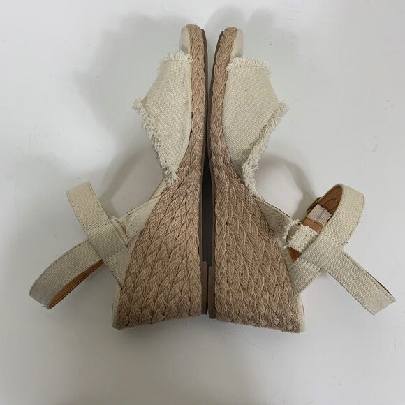 Tommy Bahama Savina Cream EspadrilleWedge Sandals - Size 9.5 - Picture 4 of 7